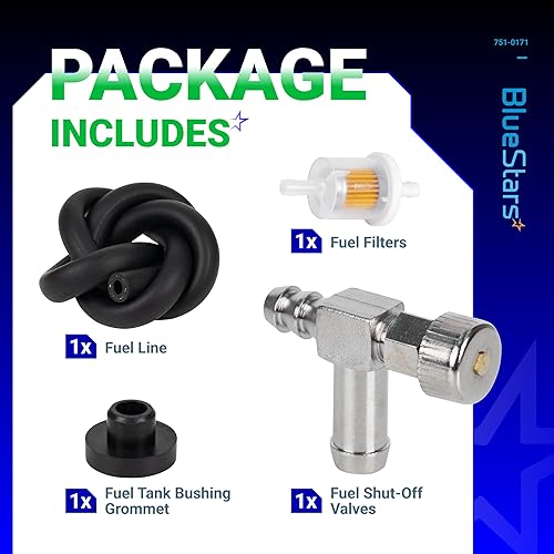 Miniatura 2 de BlueStars 951-0171 751-0171 Válvula de cierre de combustible 735-0149 935-0149 Ojal para tanque de gasolina MTD Troy Bilt Toro Craftsman generador