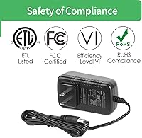 Vista 4 de Security-01 Adaptador de fuente de alimentación de CA a CC 5V 4A, enchufe 0.217 in x 0.083 in, UL listado