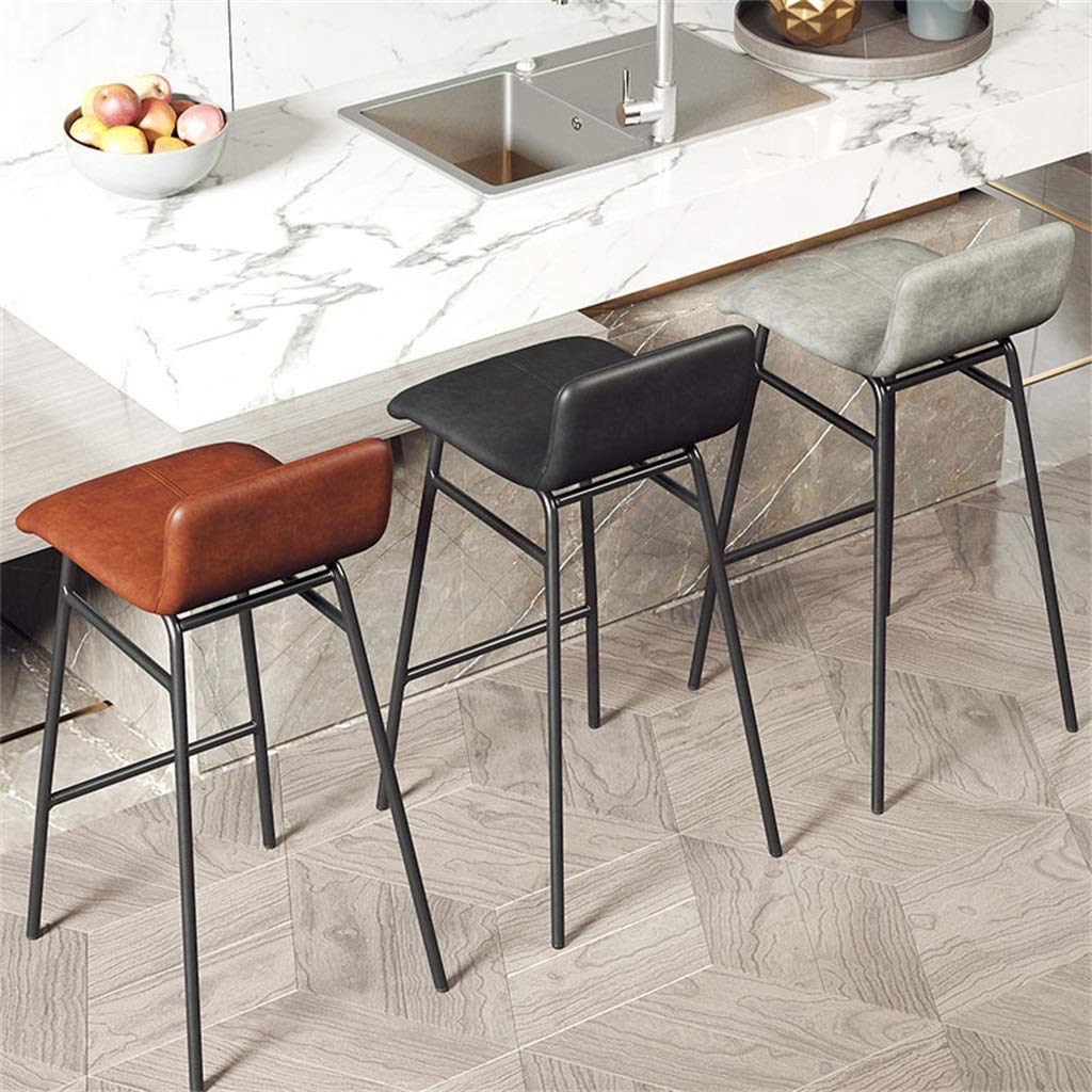 Amazon｜バースツールPUレザー、セット2カウンターの高さのスツール