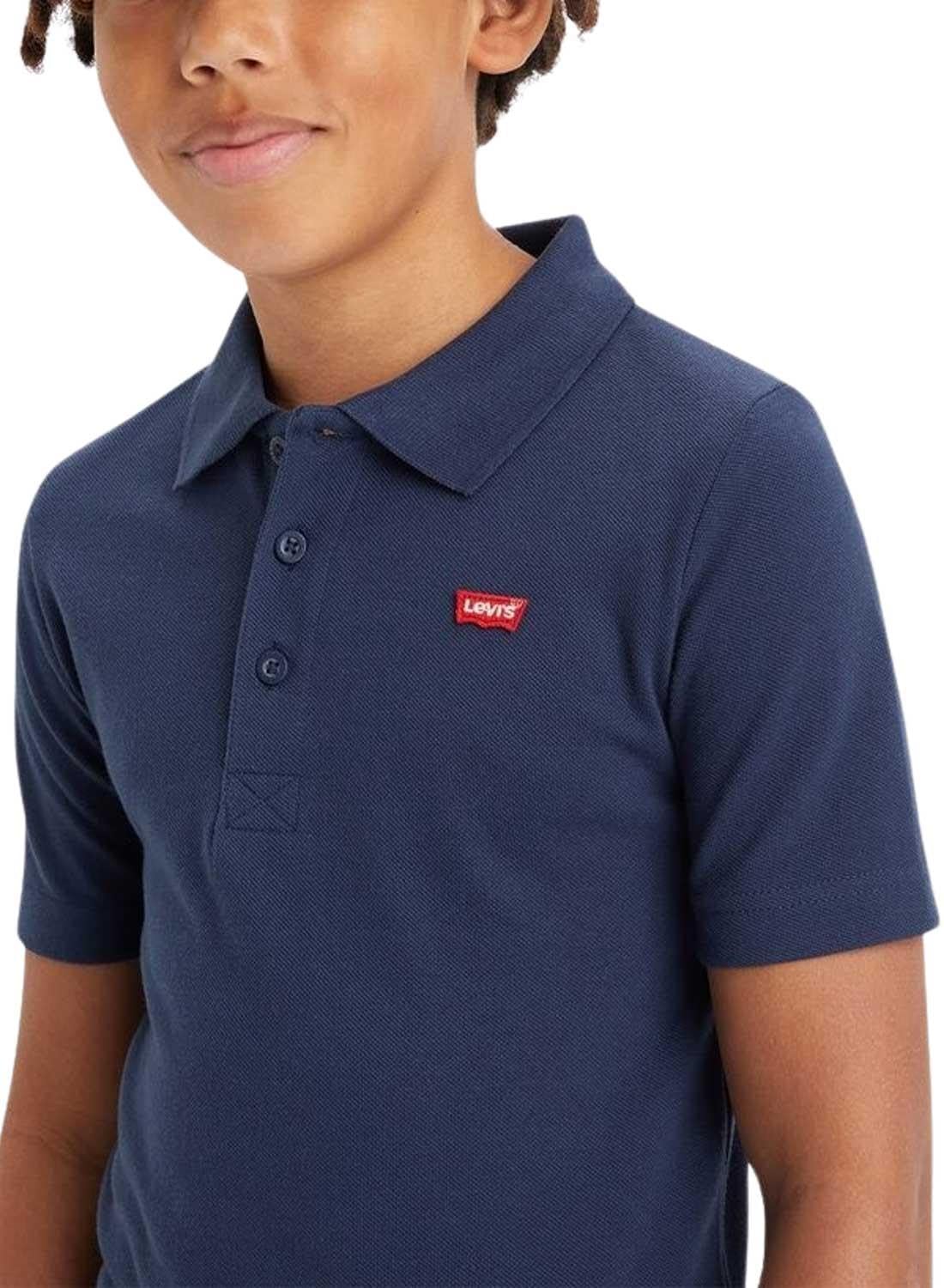 Levi's Lvb koszulka polo z taśmą na plecach, Sukienka Blues, 8 lat