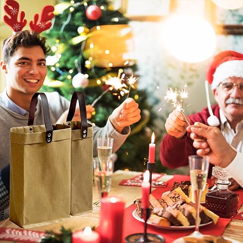 Miniatura 5 de 2 bolsas de vino reutilizables para botellas de vino, regalos para cumpleaños, bodas, fiestas de picnic, Navidad