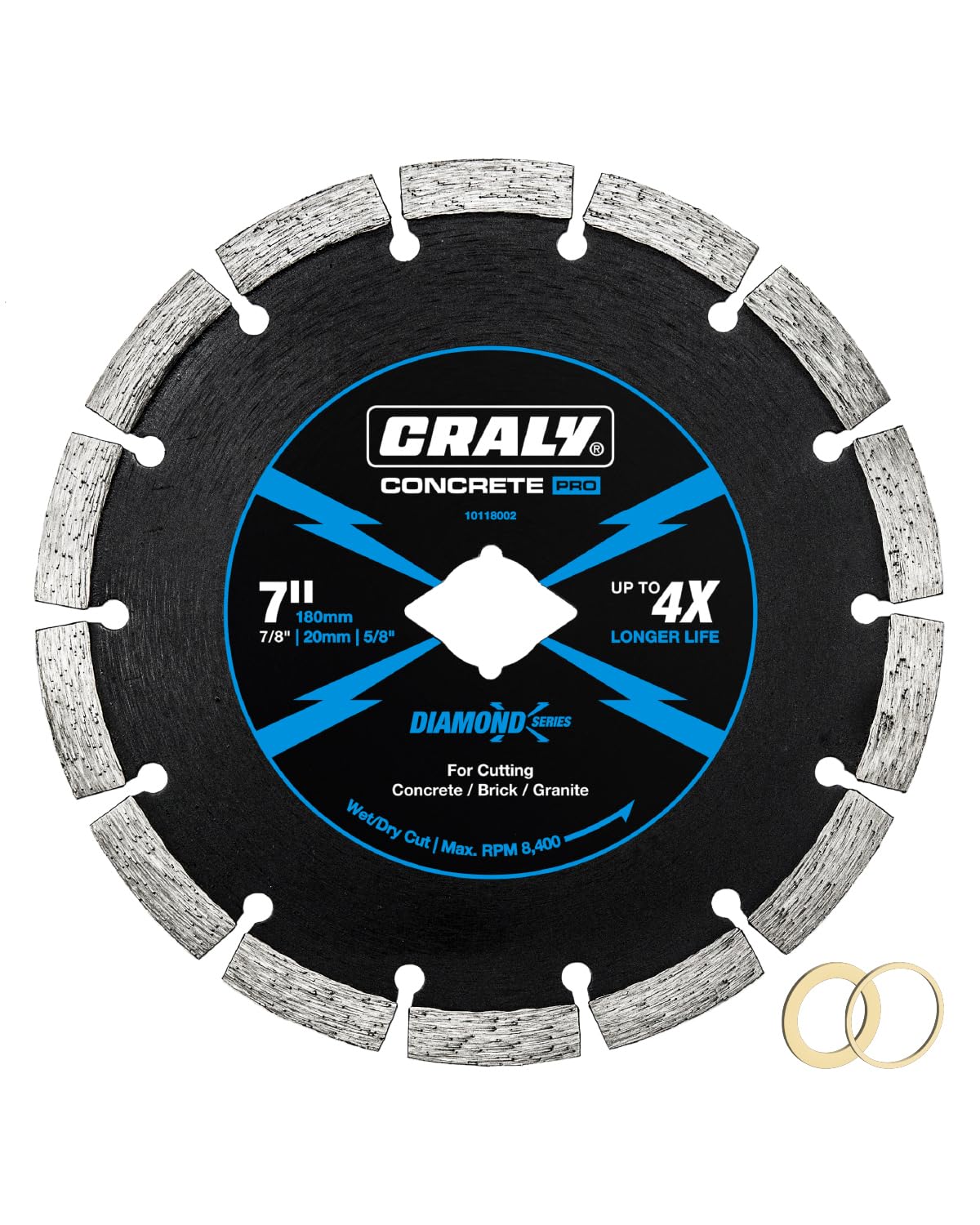 CRALY Diamond Blade - Cuts Concrete & Brick -14
