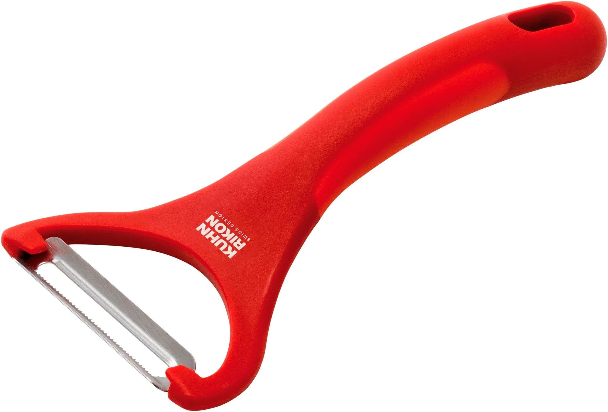 Kuhn Rikon Serrated Piranha “Y” Peeler 6.25” Red
