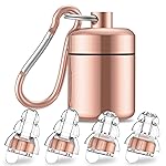 High Fidelity Concert Earplugs for Concerts MusiciansEarplugs for Noise Reduction24db Advanced Filter Technology Ear Protection for Music Festivals,DJ\'s, Nightclub, Drummers - 2 PairsRose Pink