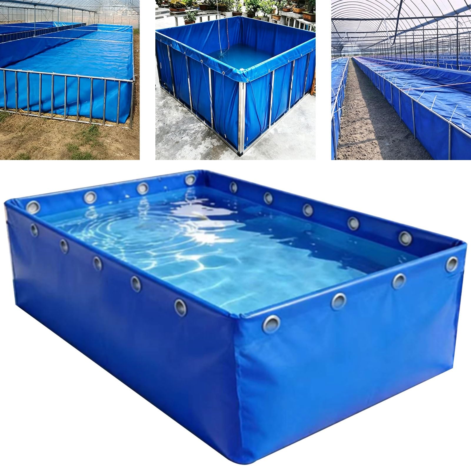Réservoir d'étang à poissons en toile hors sol sans fuite ni travaux