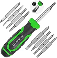 Vista 9 de Amartisan 18-en-1 - Juego de destornilladores multipunta todo en uno, destornillador portátil multiusos, ranurado/Philips/Pozi/Torx/cuadrado, Azul