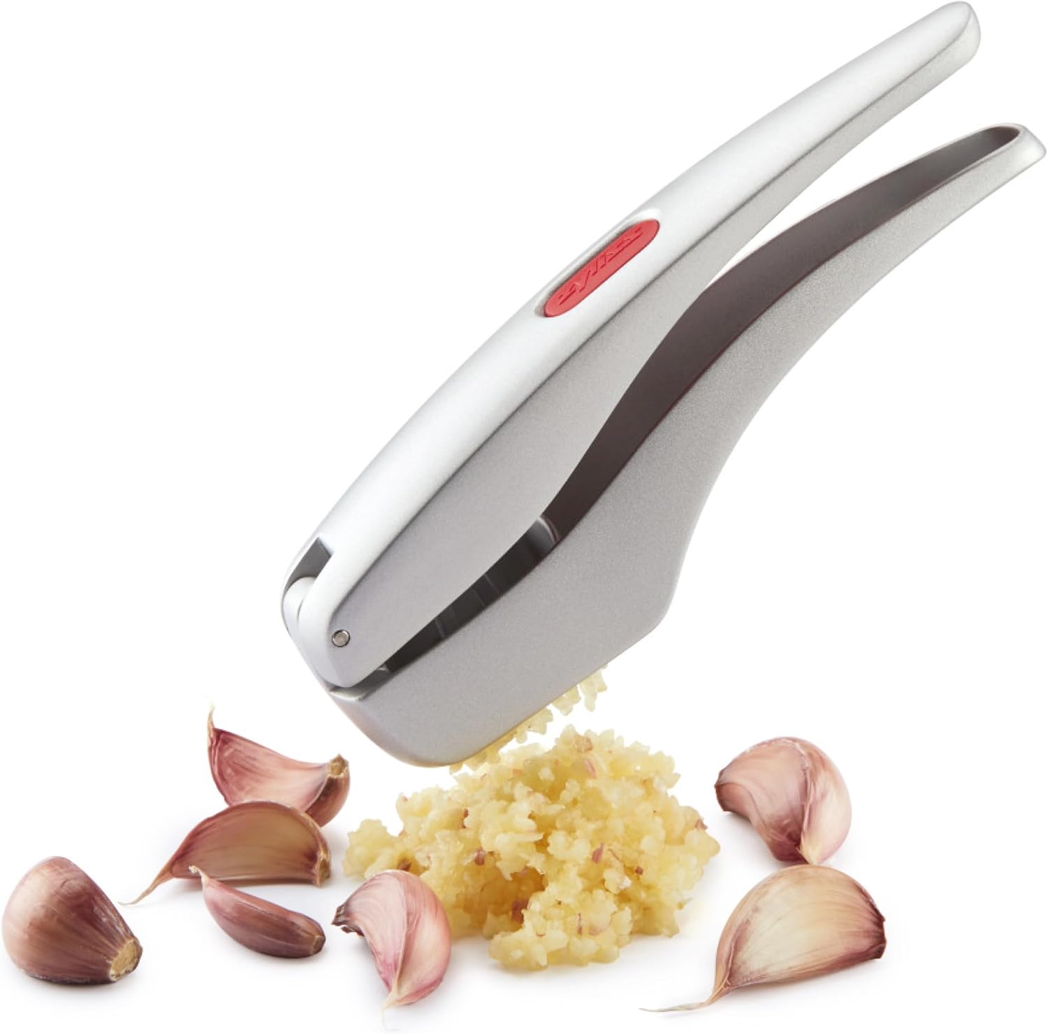 Zyliss Susi 3 Garlic Press - Aluminium Press with Built-In Cleaning Tool - Garlic Crusher, Mincer & Peeler for Unpeeled Cloves - Image 1 of 9