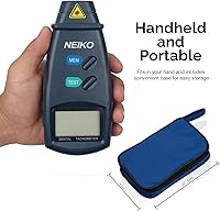 Vista 4 de Neiko 20713 tacómetro digital, foto sin contacto láser precisión 2.5 – 99999 RPM