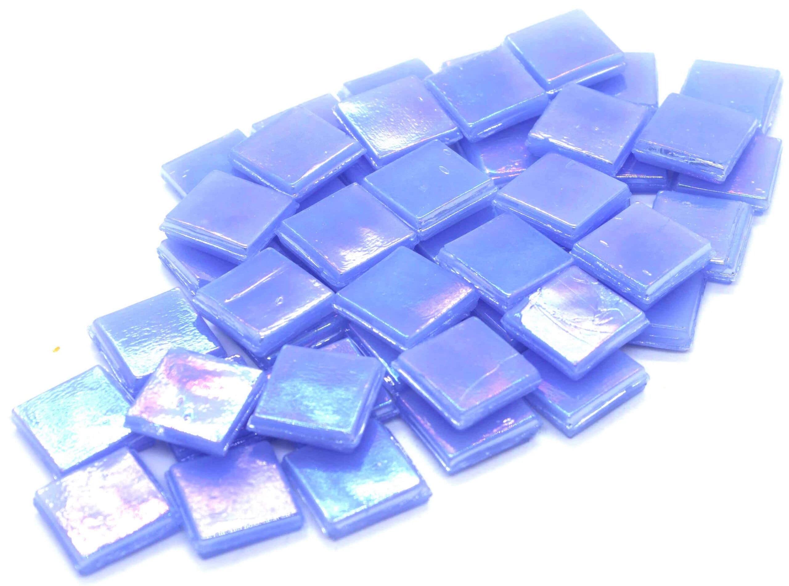 Sai Mosaic Art Coral Light Blue HK093 Glass Mosaic 15x15mm tiles 100 gm pack-picture-19