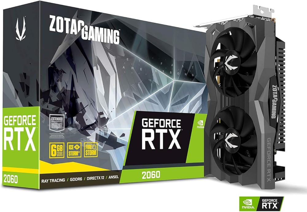ZOTAC Gaming GeForce RTX 2060 6GB GDDR6 192-bit Gaming Graphics Card, Super Compact - View 1