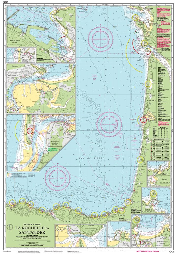 Imray Chart C42: La Rochelle to Santander (C Series)