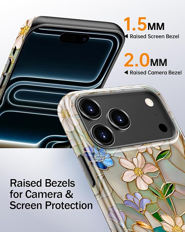 STARVIP for iPhone 17 Pro Max Case, Cute Floral Trendy Cover for Women by STARVIP - Used condition - Image 8