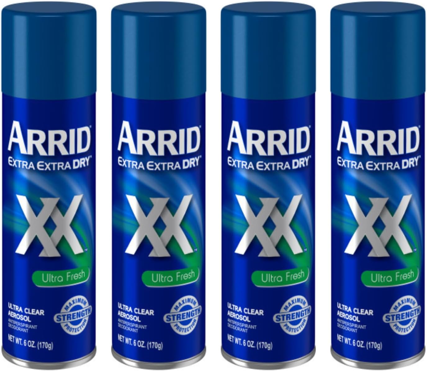 XX Ultra Clear Anti-Perspirant Deodorant Spray, Ultra Fresh 6 oz (Pack of 4)