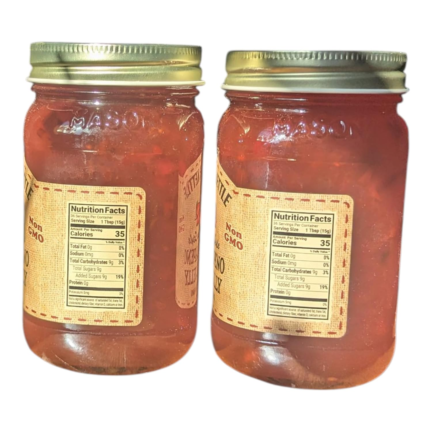 The Dutch Kettle Amish Homemade Jam & Jelly – Two Pack (18 oz Jars) – Non-GMO, Preservative-Free, Traditional Recipe – Multiple Flavors Available (Hot Jalapeno Pepper Jelly)