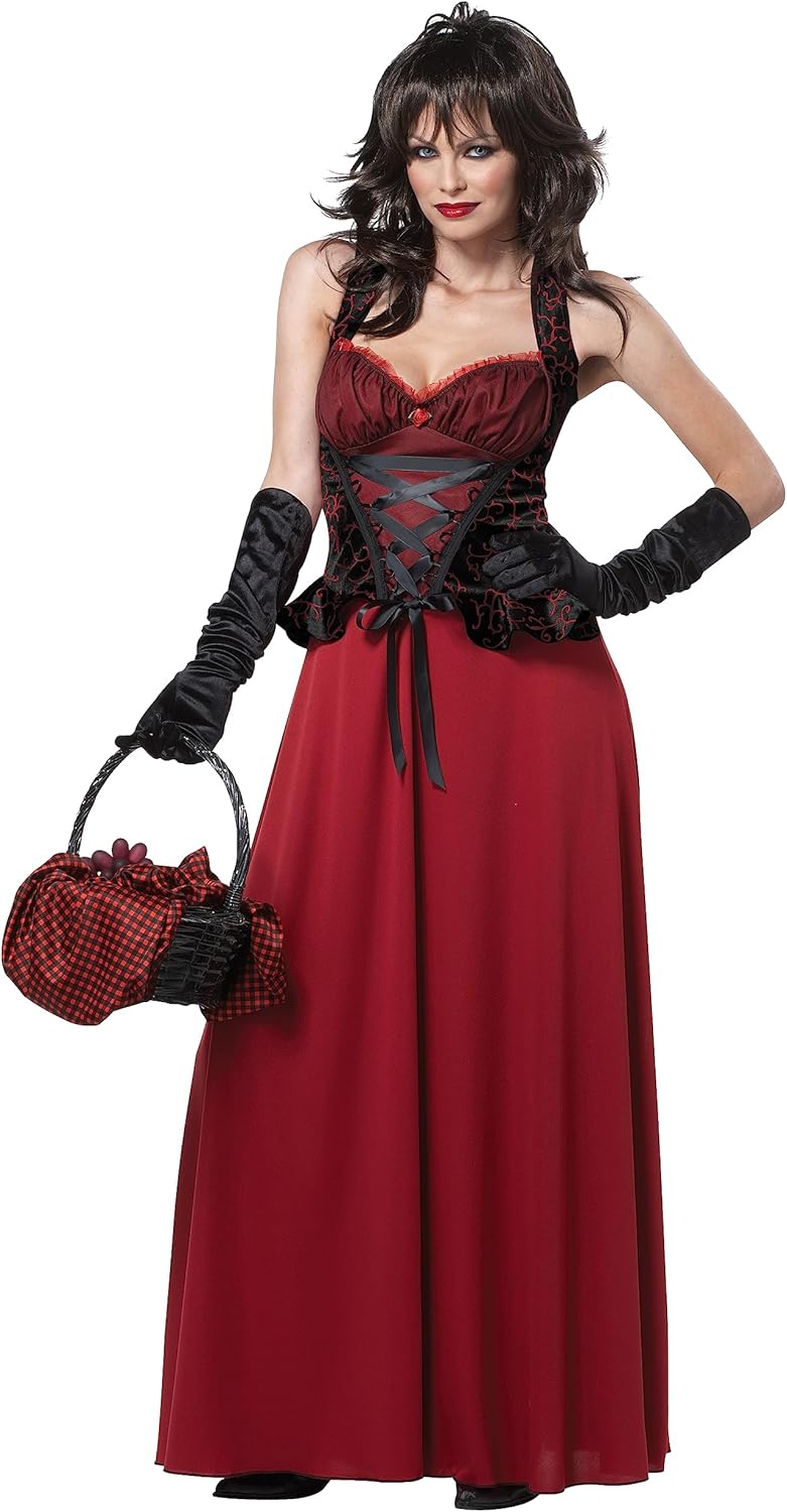 California Costumes Women's Dark Red Riding Hood Adult