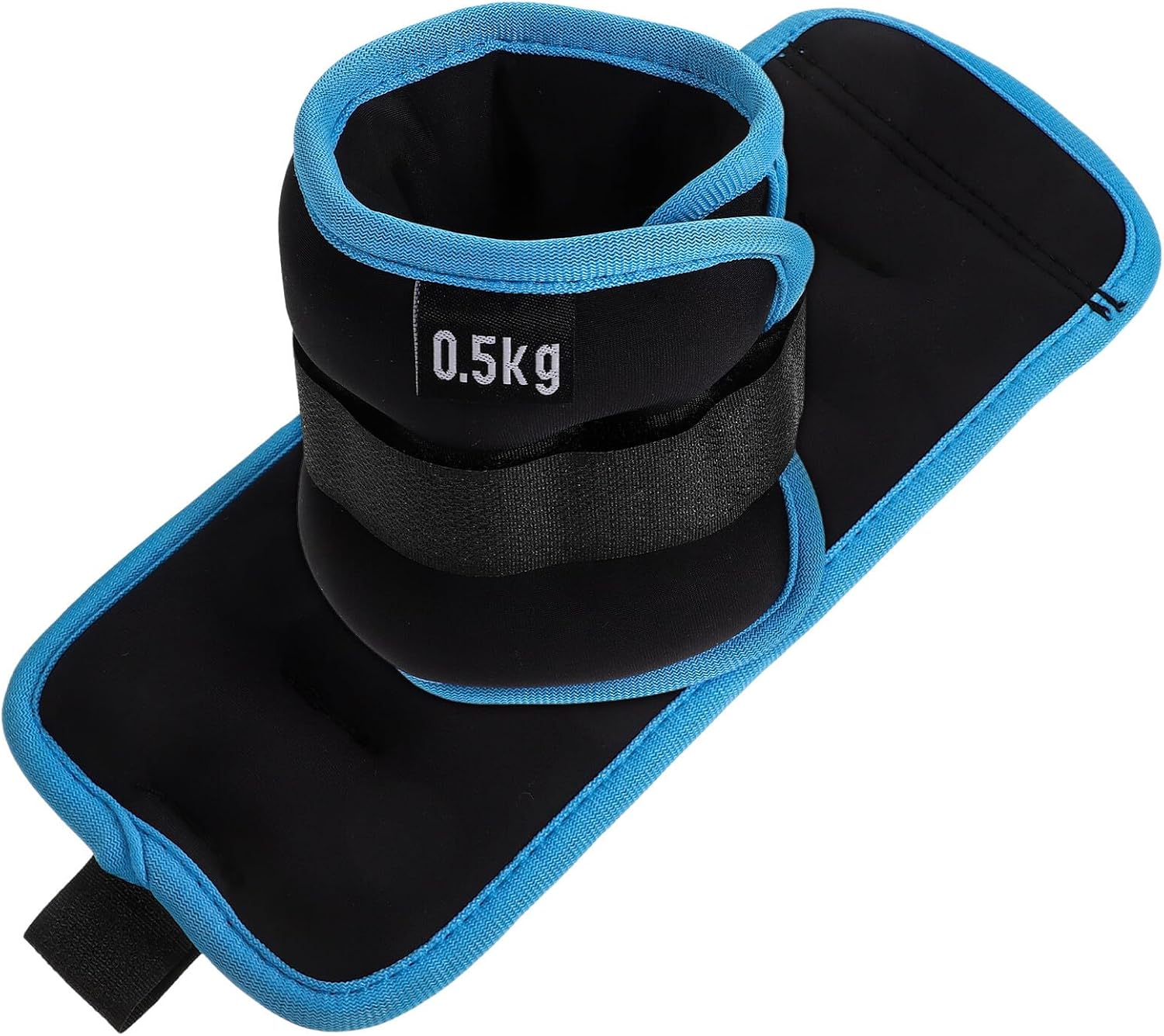 Ankle Weights 1kg (0.5kg×2) Adjustable Strength Training Leg Weights Portable Fitness Bands for Running, Yoga, Dance, and Workout