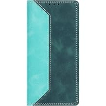 Phone Cover for Asus ROG Phone 8 Pro 5G Case with Stand,PU Leather Wallet Flip Cover TPU Bumper Shockproof Anti-Dust Simple Bookstyle Card Slots Case for Asus ROG Phone 8 Pro 5G,Green/Dark Green