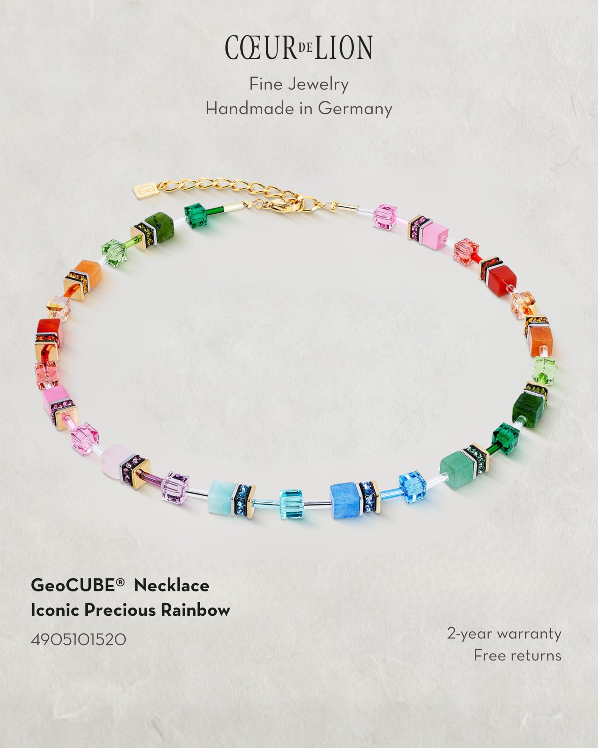 Coeur de Lion GeoCUBE® Iconic Precious naszyjnik