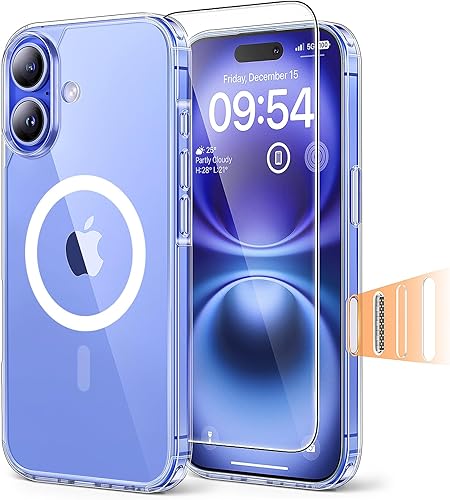 Miniatura 130 de TAURI - Funda a prueba de golpes para iPhone 15 Plus de 6.7 pulgadas, 3 en 1, no se pone amarilla, con 2 protectores de pantalla, protección