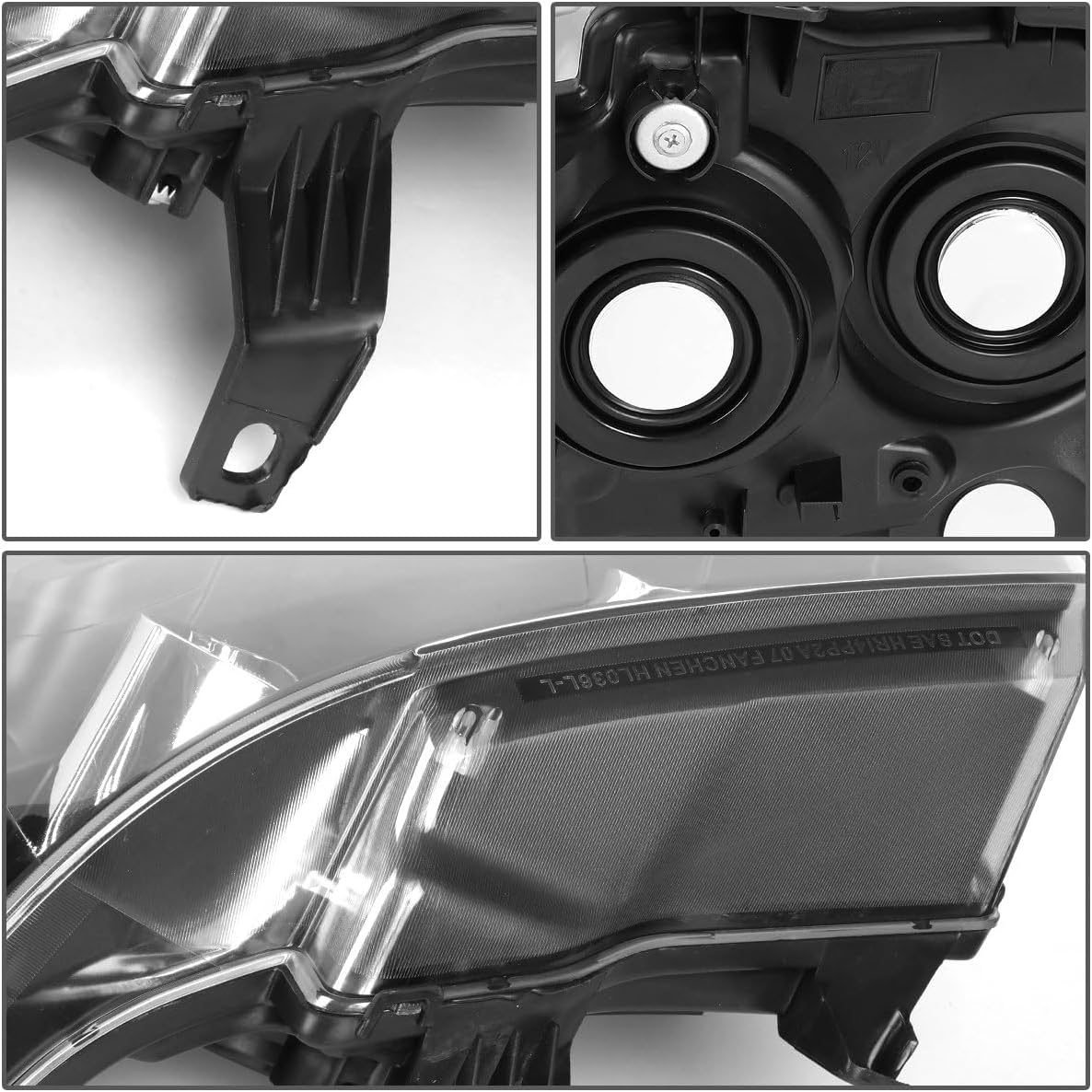 APSVE Clear Housing Headlights Assembly for 2007-2014 Chevy Tahoe Suburban, 07-13 Avalanche Headlamp Replacement