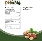PB&Me poudre de beurre d'arachide sans sucre - Beurre d'arachide en poudre Pas de sucre pour les collations à faible teneur en calories, Protéine de poudre de beurre d'avoine pour les smoothies, Snack de poudre à arachides à faibles teneurs en glucides, 2lbs - C'est pas vrai.1-Pack)