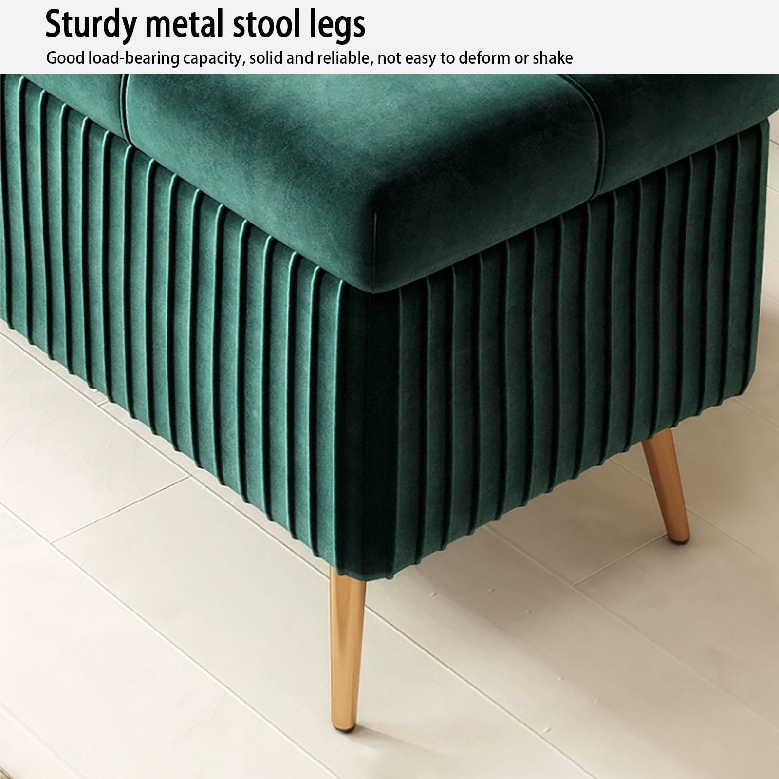 Gepolsterte Lagerung Osmanischen Schlafzimmer Lagerung Hocker Make-up Eitelkeit Hocker Fußstütze Sofa Wohnzimmer Hocker Sofa für Nacht Stilvolle Multifunktionale Lagerung Lösung
