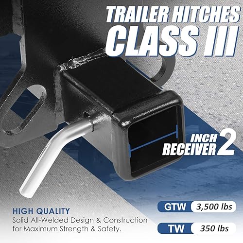 Miniatura 3 de Auto Dynasty Receptor de enganche de remolque clase 3 de 2 pulgadas compatible con Acura RDX 07-09