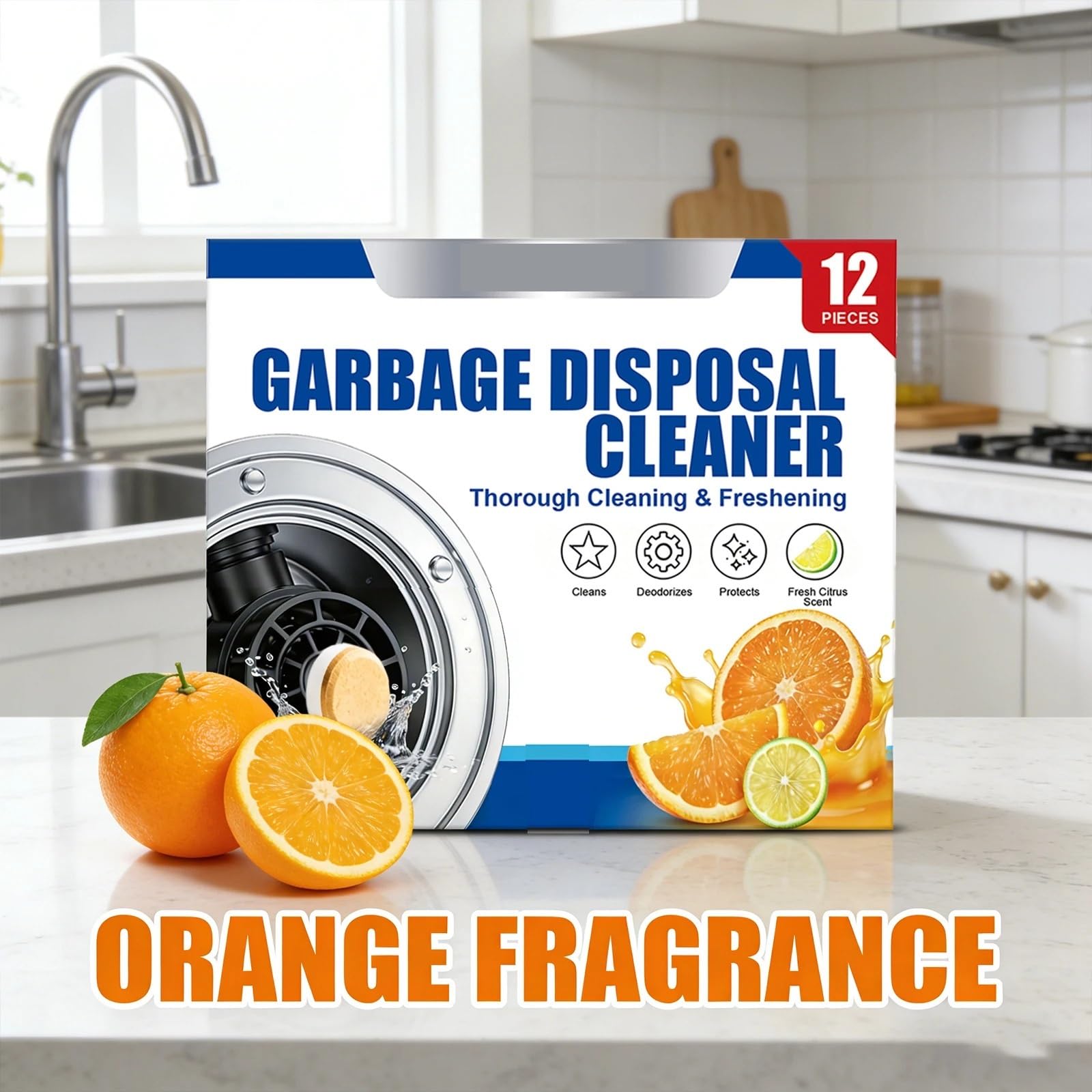 pastiglie detergenti per lavatrice Detergente tritarifiuti Pulizia approfondita(48pcs Boxed)