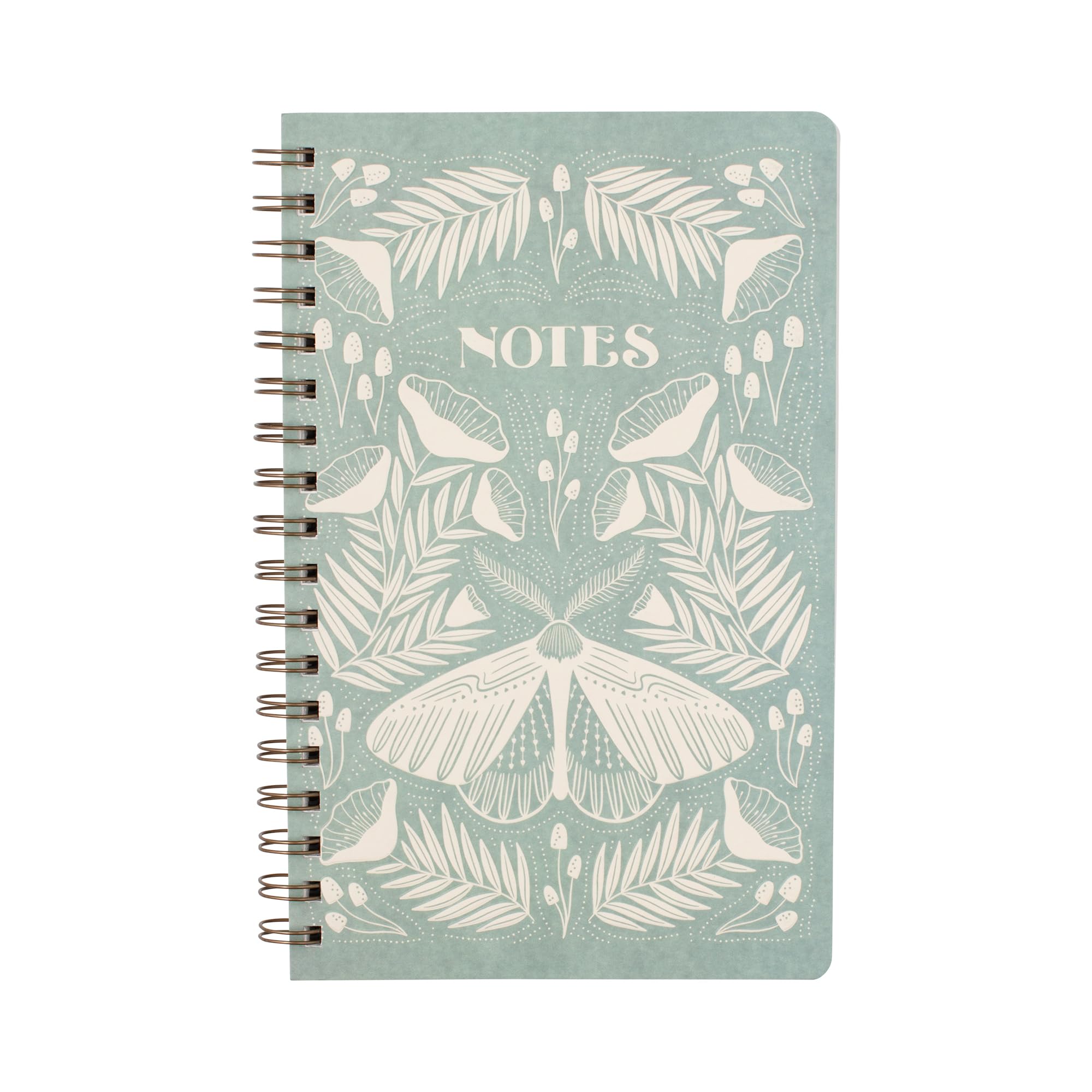 Fringe Studio Signature Paperback Spiral Journal, MOTH, 6" x 9.5", 160 pages, Juliana Tipton Collection (140016)
