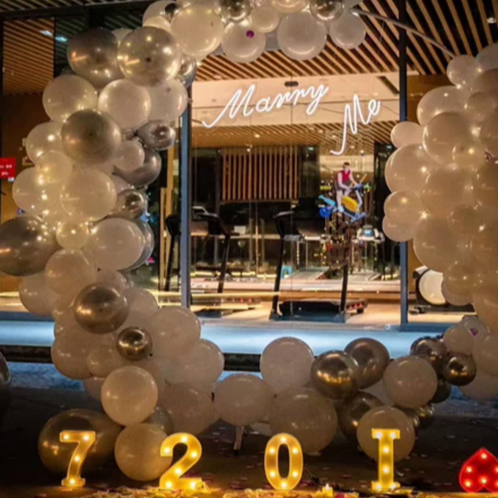 Supporto per arco nuziale dorato, 2,4 m, in metallo, per giardino o feste, arco rotondo per matrimoni, compleanni, lauree, baby shower