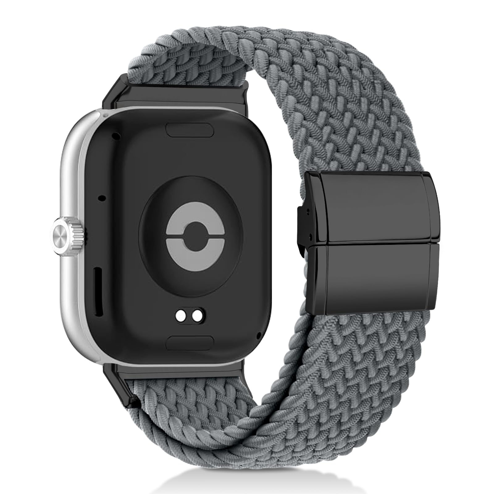 Zspoly Geflochtenes Armband Kompatibel mit Xiaomi Smart Band 9 pro armband/Xiaomi Smart Band 8 pro Armband/Xiaomi Redmi Watch 5/4, Nylon Magnetisch Stoff Elastisches Sport Ersatzband für Herren Damen