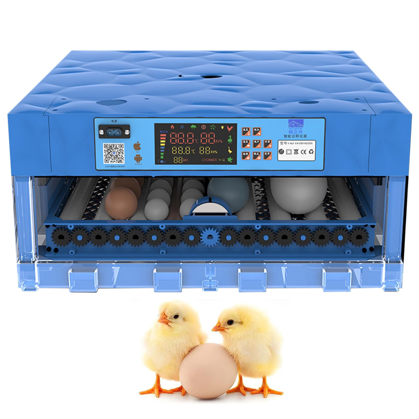 自動孵卵器 孵化器 インキュベーター 小型孵卵器 鳥類専用ふ卵器 自動転卵 自動 インキュベーター 自動孵卵器 孵化器 自動転卵 照卵器付き