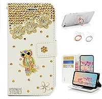 Vista 7 de STENES Bling - Funda de piel con soporte para anillos, diseño 3D hecho a mano, 2 unidades, SBLDwRSSeries-18