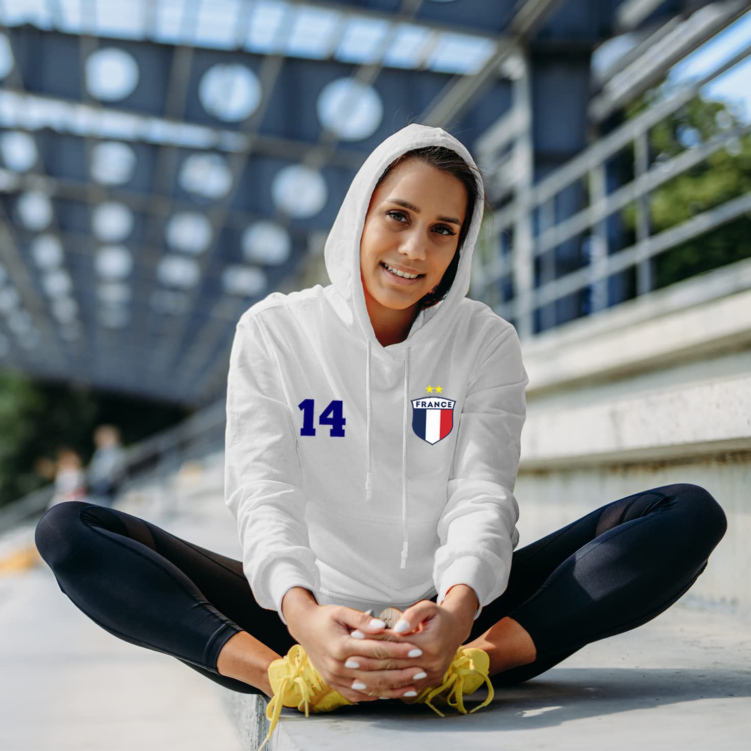 Sweatshirt Personalizzato Calcio Unisex Francia 2024 - Dettaglio