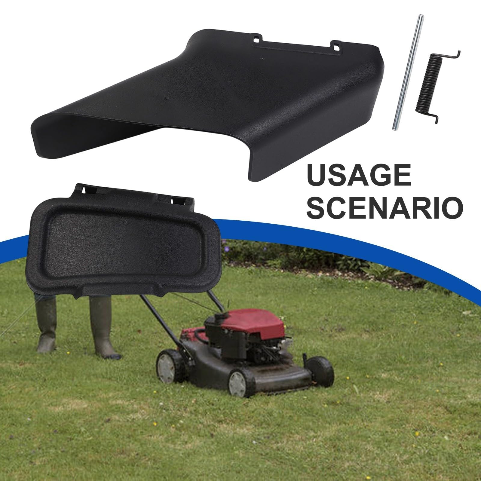Goulotte de décharge latérale et kit de déflecteur pour Toro 55,9 cm pour tondeuse recyclée, directeur de tonte d'herbe en plastique, pièce de rechange compatible