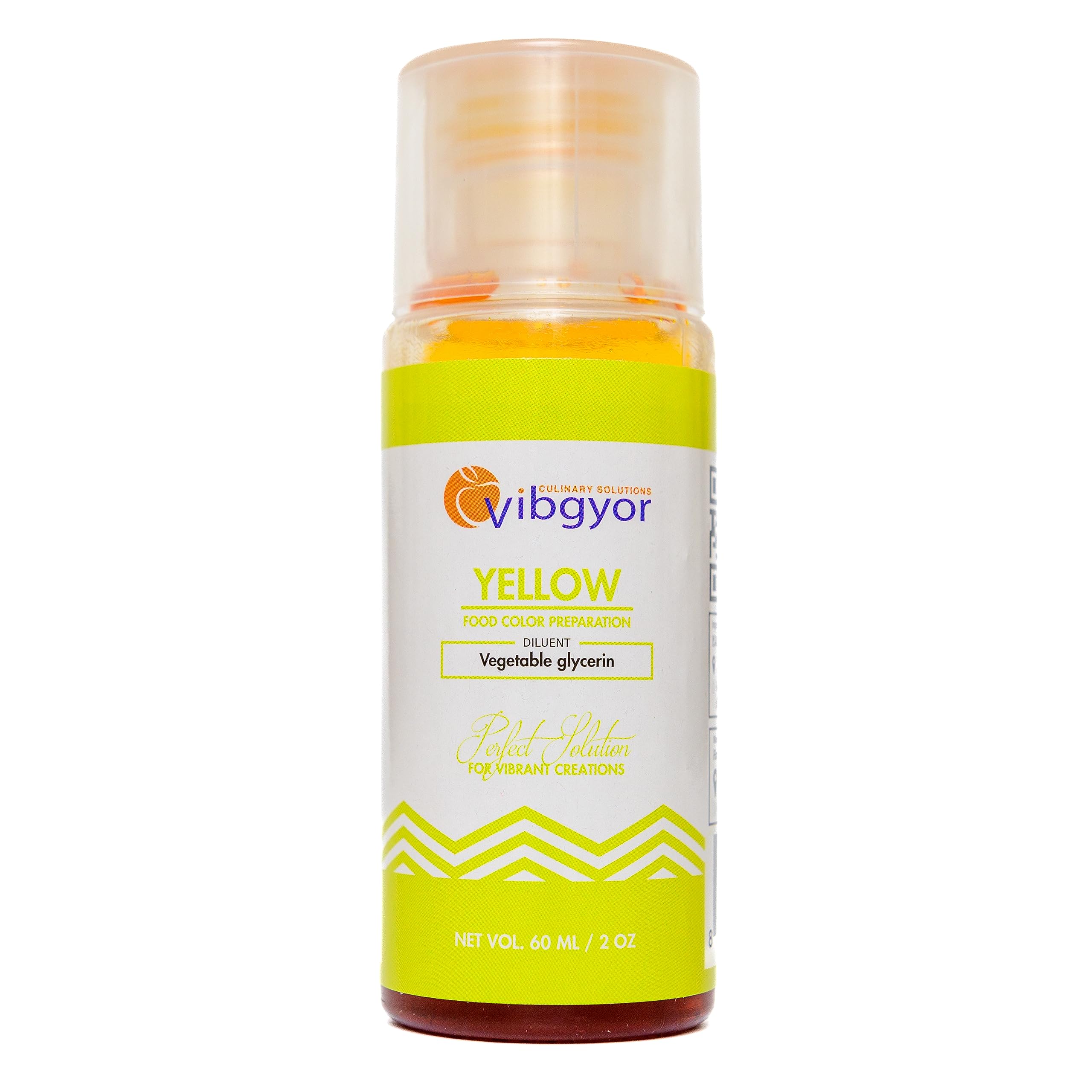 VibgyorLiquid/Gel Food Color - Intense Hue - Premium Dye for Icing, Frosting, Fondant - Baking & Pastry Artistry (Yellow)