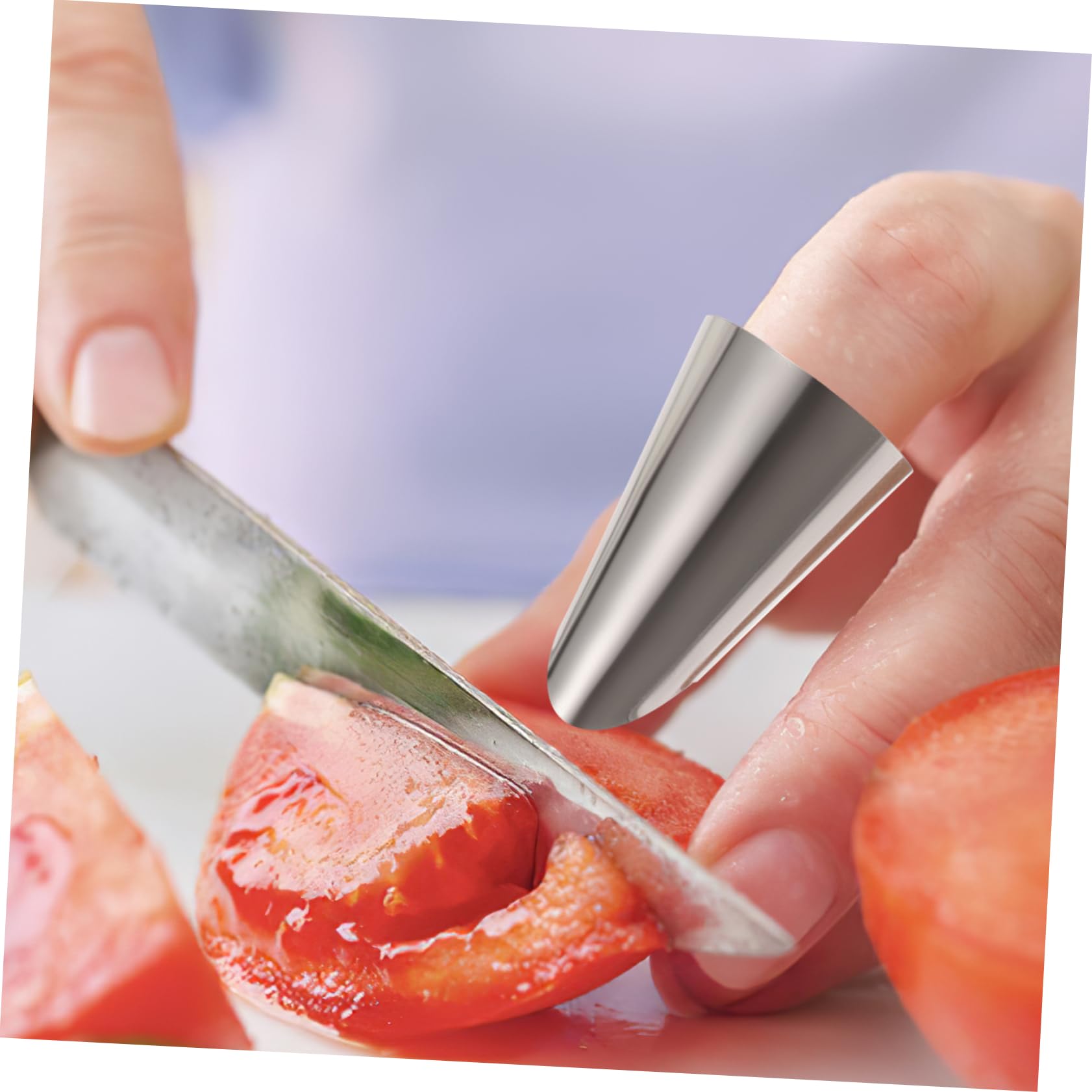 WOFASHPURET Sturdy Finger Protectors Metal Gardening Thumb Knife Plant Tool Vegetable Thumb Cutter