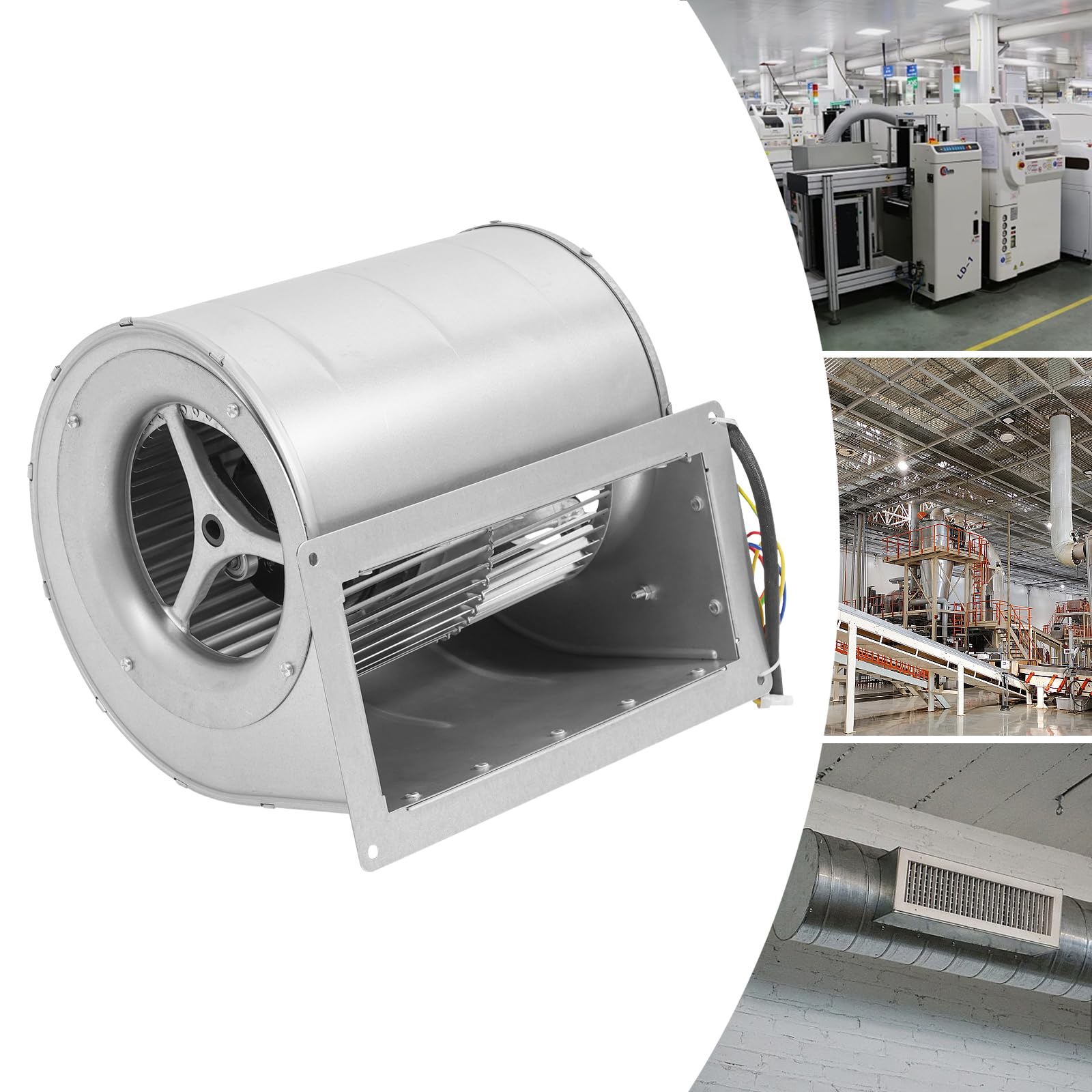 Ventilatore radiale industriale, ventola radiale, ventilatore radiale, ventola di caldaia in lamiera d'acciaio, 300 W, 220 V, 840 m³/h