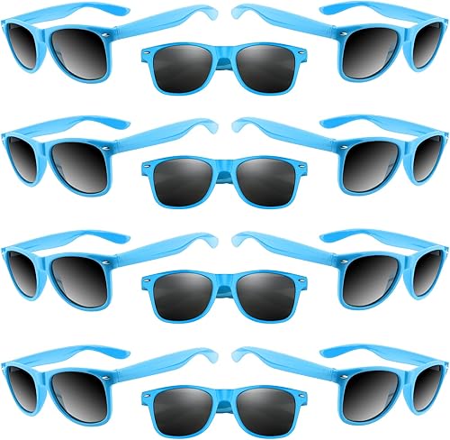 TUPARKA Paquete de 20 lentes de sol para niños a granel para verano, piscina, fiestas, cumpleaños, bolsas de regalo, color azul