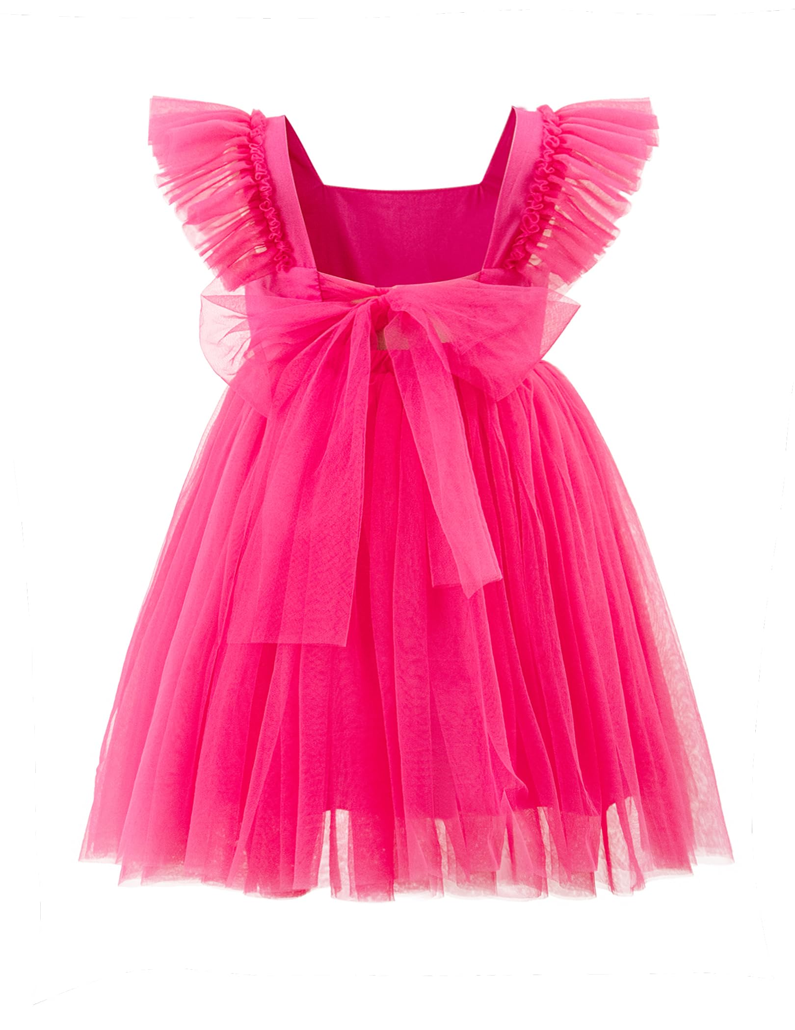 Tutu.kk Toddler Girls Vintage Party Dress A-Line Tulle Flower Girl Dresses