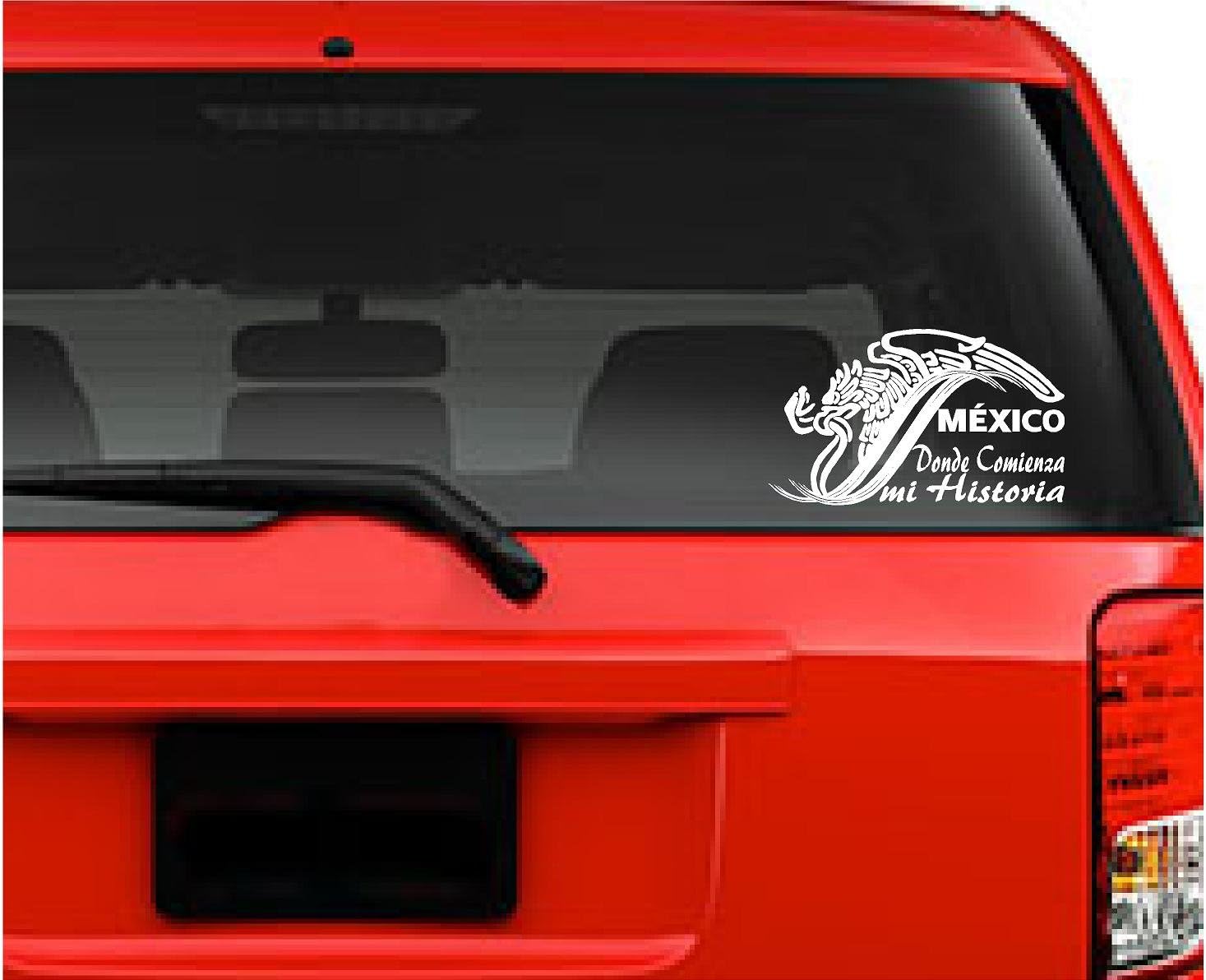 Mexico Donde comienza mi historia Escudo Logo de México, Map. Vinyl Decal Sticker for Car, Window, Bumper, Wall...