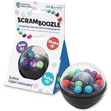 Learning Resources Scramboozle Puzzle Ball - 3D Brain Teaser Puzzles for Kids and Adults, Puzzles for Teens, Problem Solving Puzzle Games, Travel Games, Fidget Toys, Gifts for Boys and Girls