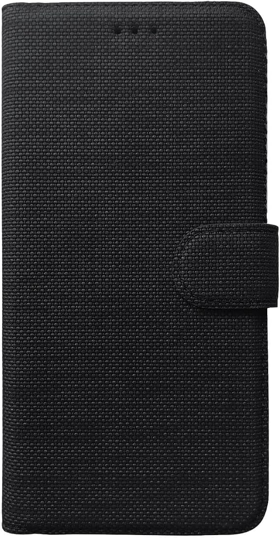 Case for Microsonic Samsung Galaxy S23 Ultra Fabric Book Wallet Black [Case Compatible with Galaxy S23 Ultra - Black]