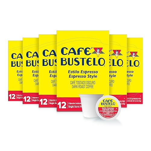 Vista 7 de Café Bustelo Dulce de Leche - Café con sabor artificial, 10 cápsulas K-Cup (paquete de 6)