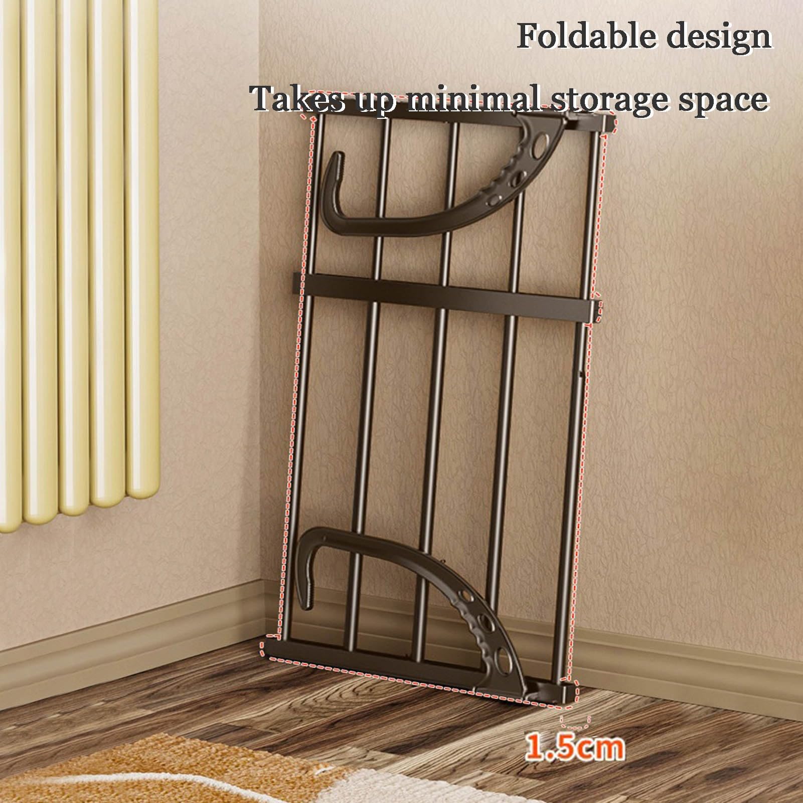 Soporte para Radiador, Consola Flotante para Radiador Tendedero Pared para Radiador Plegable para El Baño El Dormitorio Y El Pasillo (75-120) x32cm