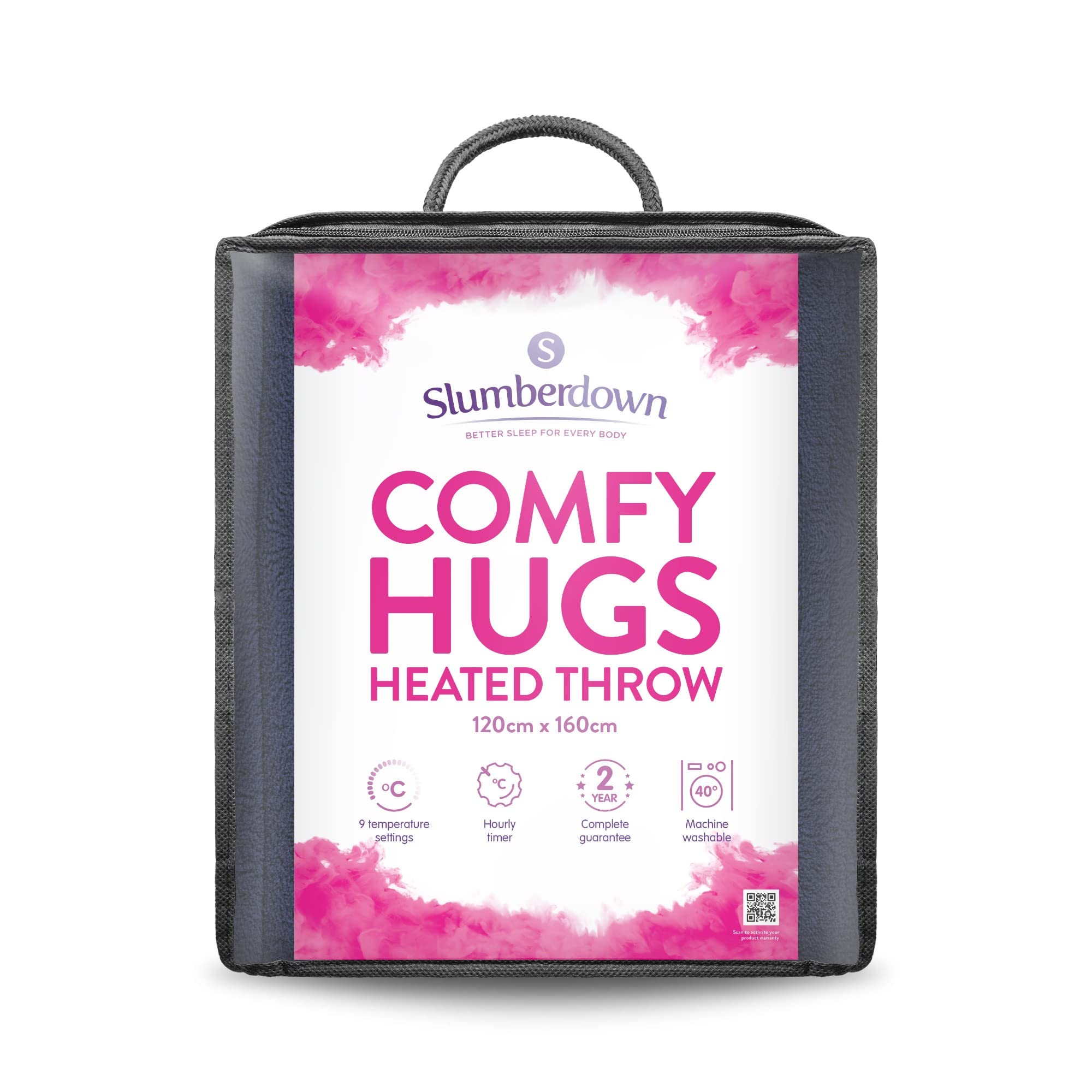 Slumberdown Comfy Hugs Heated Throw Blanket - Large Electric Blanket for  Bed, Sofas u0026 Settees, Soft Fleece