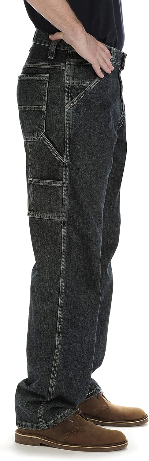 Lee Men's Loose-Fit Straight Leg Carpenter Jean 28W x 30L Quartz Stone