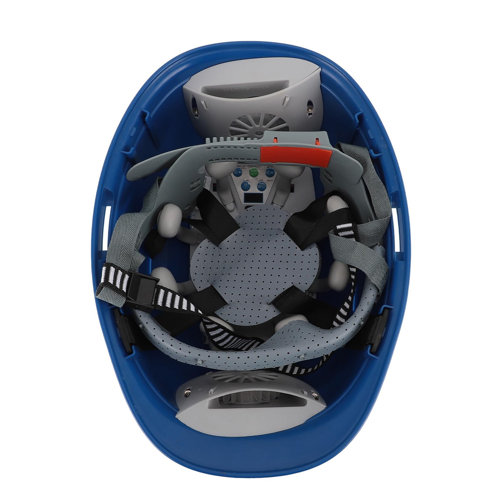 Zunate Casco BT con Ventilador de Masaje y Pantalla Digital |Casco de Seguridad de Refrigeración Solar Transpirable para la Construcción de Mejoras para el Hogar