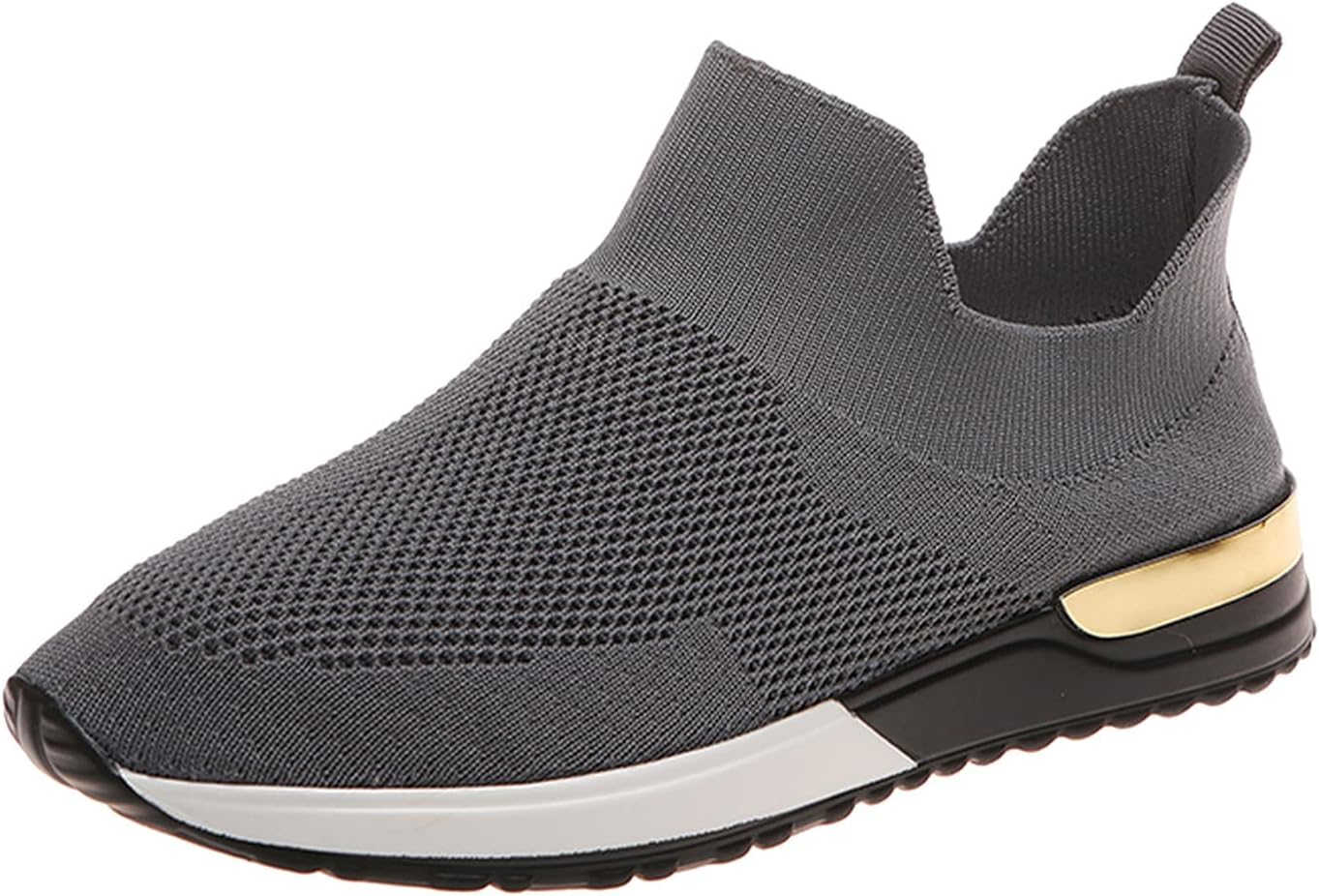 RikayLadies Walking Shoes Sale Clearance Air Cushion Slip-on Orthopedic Diabetic Walking Shoes for Womens UK Lightweight Breathable Platform Trainers Casual Sneaker Walking Shoes