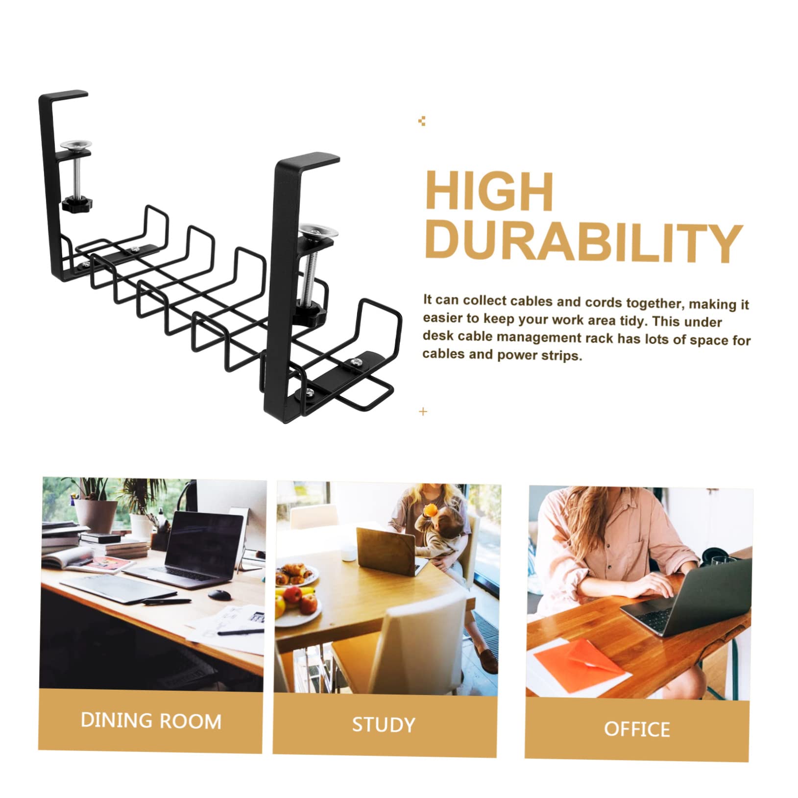 Organizador De Cables para Debajo del Escritorio Soporte para Gestión De Cables Cesta Colgante para Oficina y Hogar Debajo del Escritorio para Oficina Casa